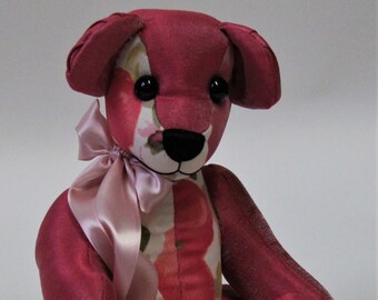 Orso del ricordo realizzato con indumenti. Tre misure disponibili. Orsacchiotto ricordo. Spedizioni dal Canada.