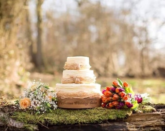 Personalised rustic wedding cake stand made to order, ristic wedding cake stand, barn wedding