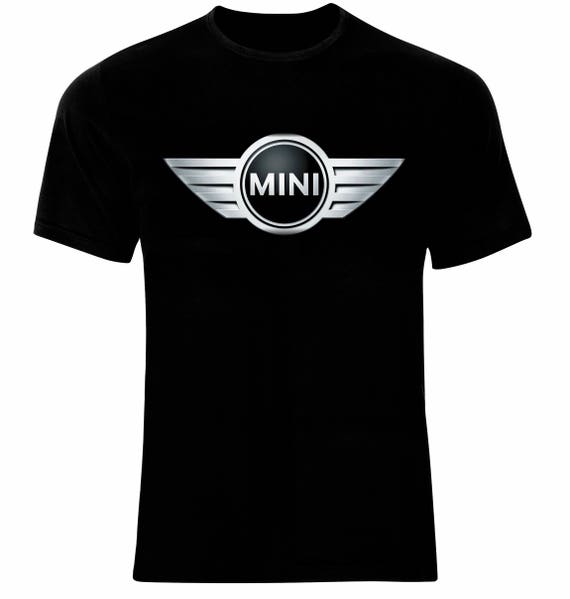 mini cooper logo men s printed t shirt etsy etsy