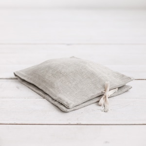Reisetasche aus weißem Leinen mit Reißverschluss für Unterwäsche, saubere und schmutzige Wäsche. Moderne beige Reisetasche für Damen, Herren. Perfektes Geschenk, 3 Farben