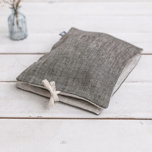 Sac de voyage noir pour la lessive, lingerie avec fermeture éclair. Sac de vacances avec 2 poches pour homme et femme. Sac de rangement en lin pour un linge propre et sale