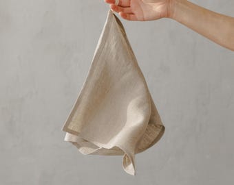 Natural linen bath towel set: small bath towels, hand towels, fingertip towels, reusable face cloth, washcloths. New home, hosting gift