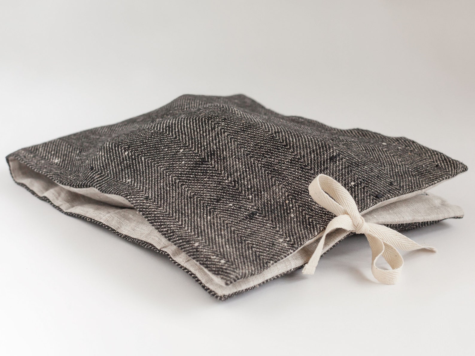 White Linen Travel Bag for Lingerie Clean and Dirty Laundry. Etsy UK