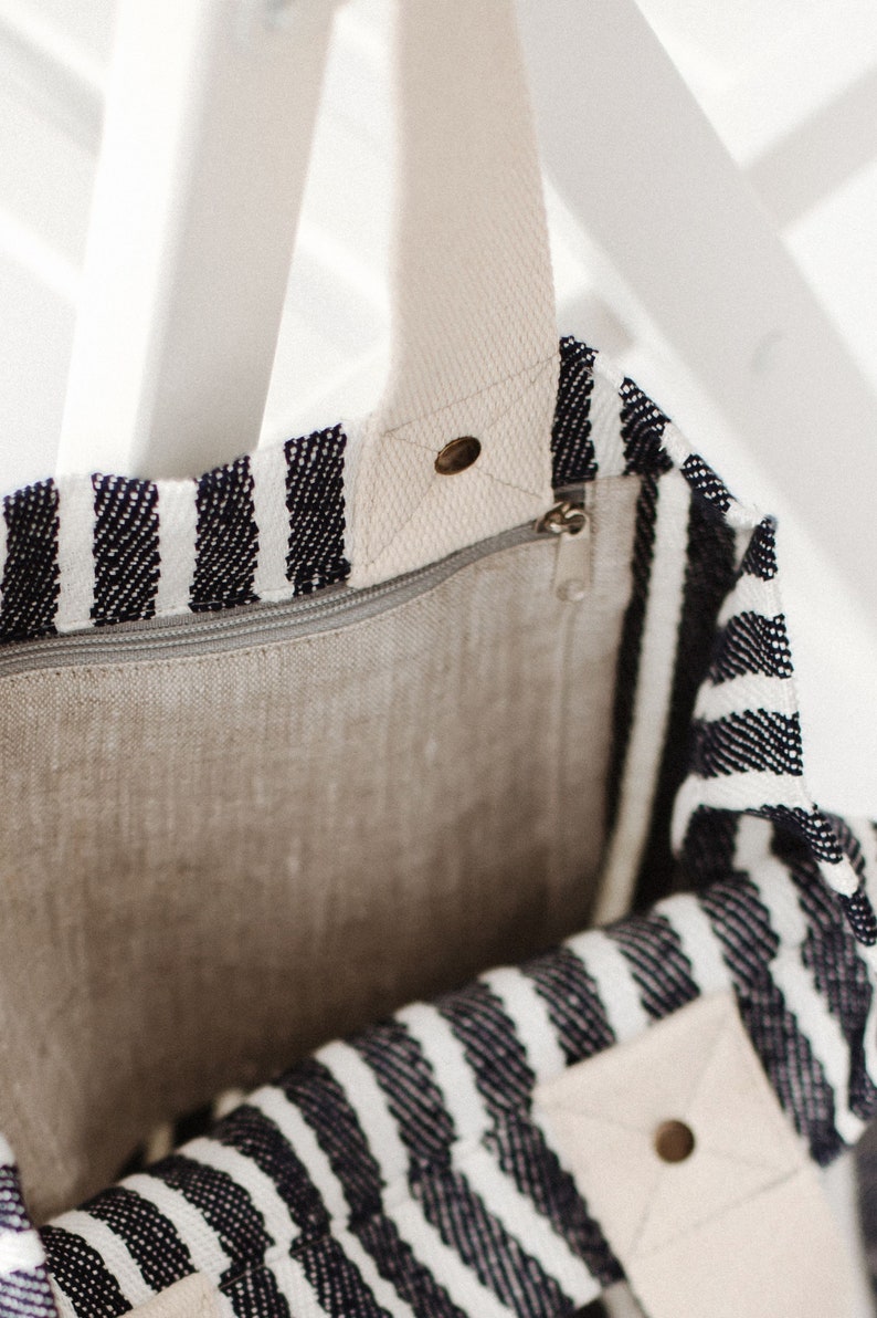 large linen tote