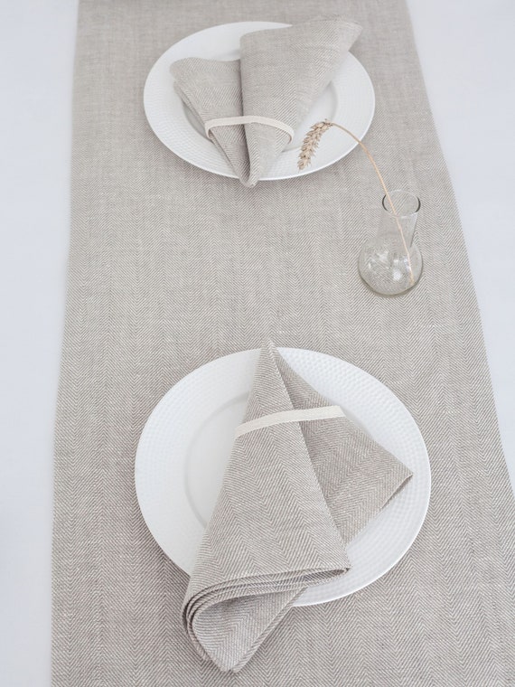 White Linen Placemats White Napkins Placemats Rustic Etsy