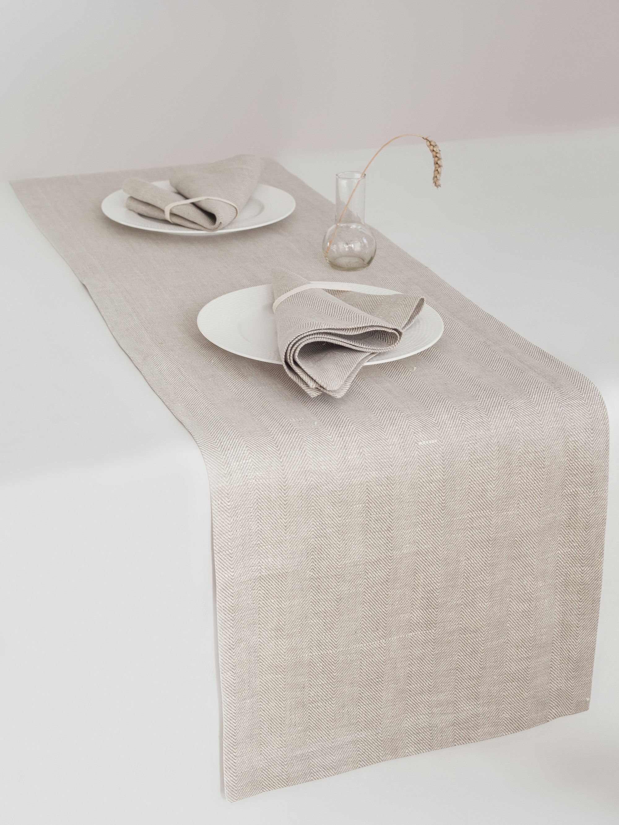 Grey Linen Placemats for Rustic Wedding Decor. Organic Linen Etsy