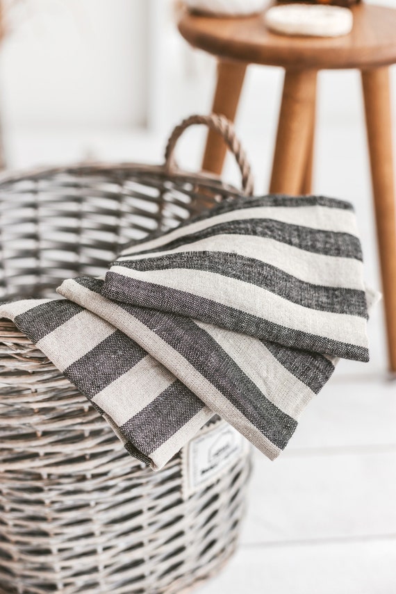 striped towels bathroom linen