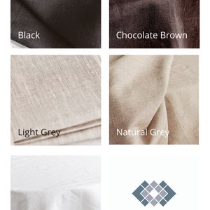 Natural linen napkins set for wedding. Cloth napkins for Christmas, Thanksgiving day. Set of 2, 4, 6 etc. Various color image 10