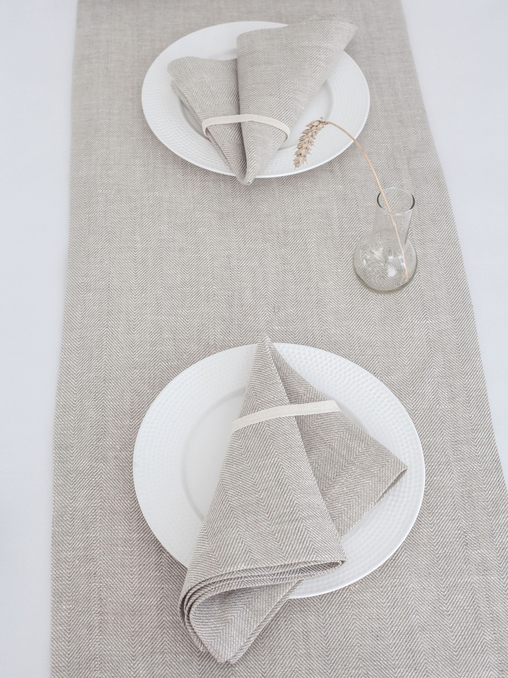 Grey Linen Placemats for Rustic Wedding Decor. Organic Linen Etsy