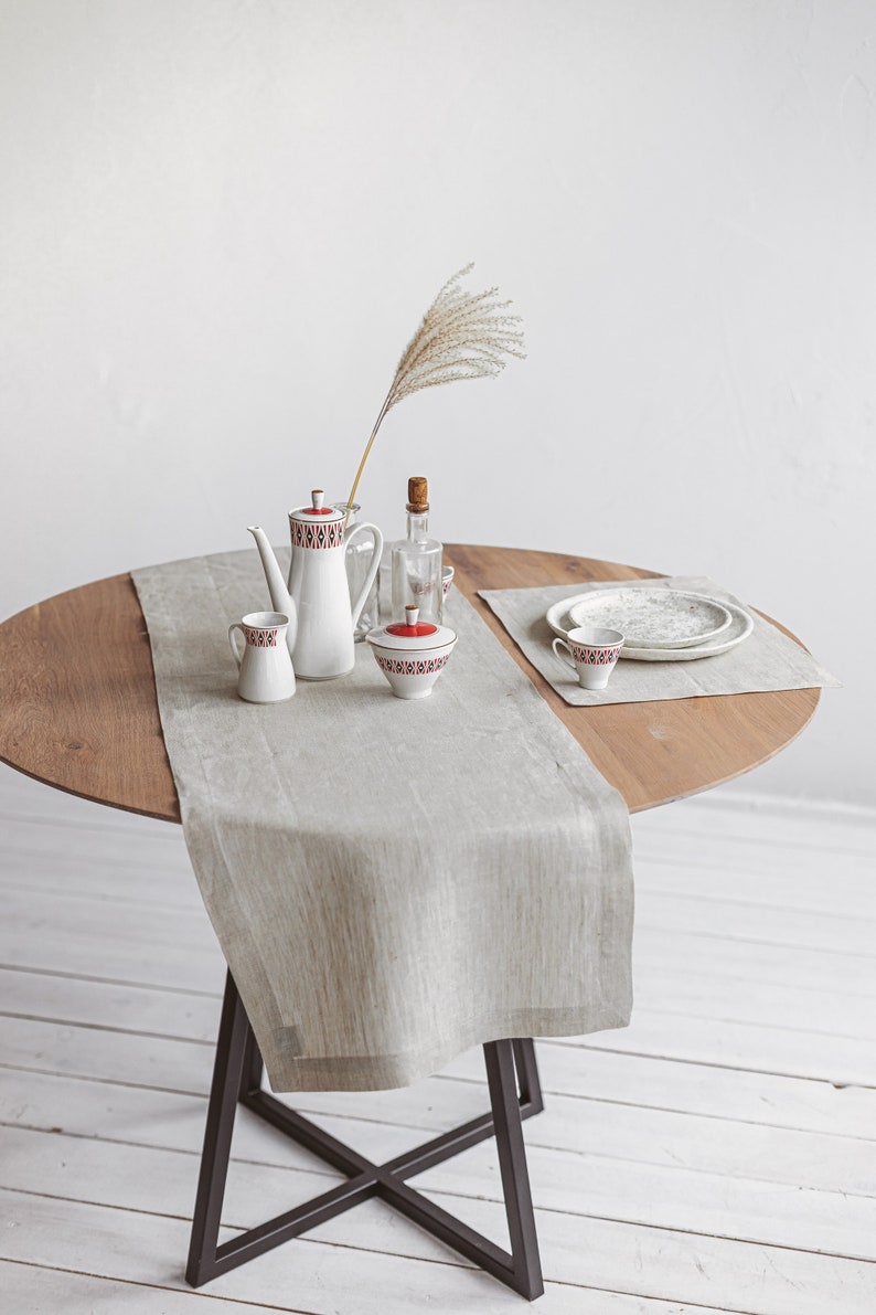 Light Grey Linen Placemats for Elegant Wedding. Grey Place Etsy