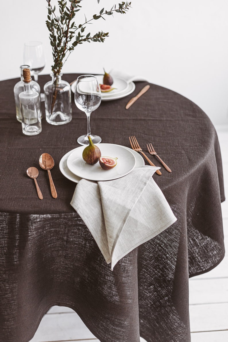 Light Grey Linen Napkins for Farmhouse Holidays or Wedding. Etsy