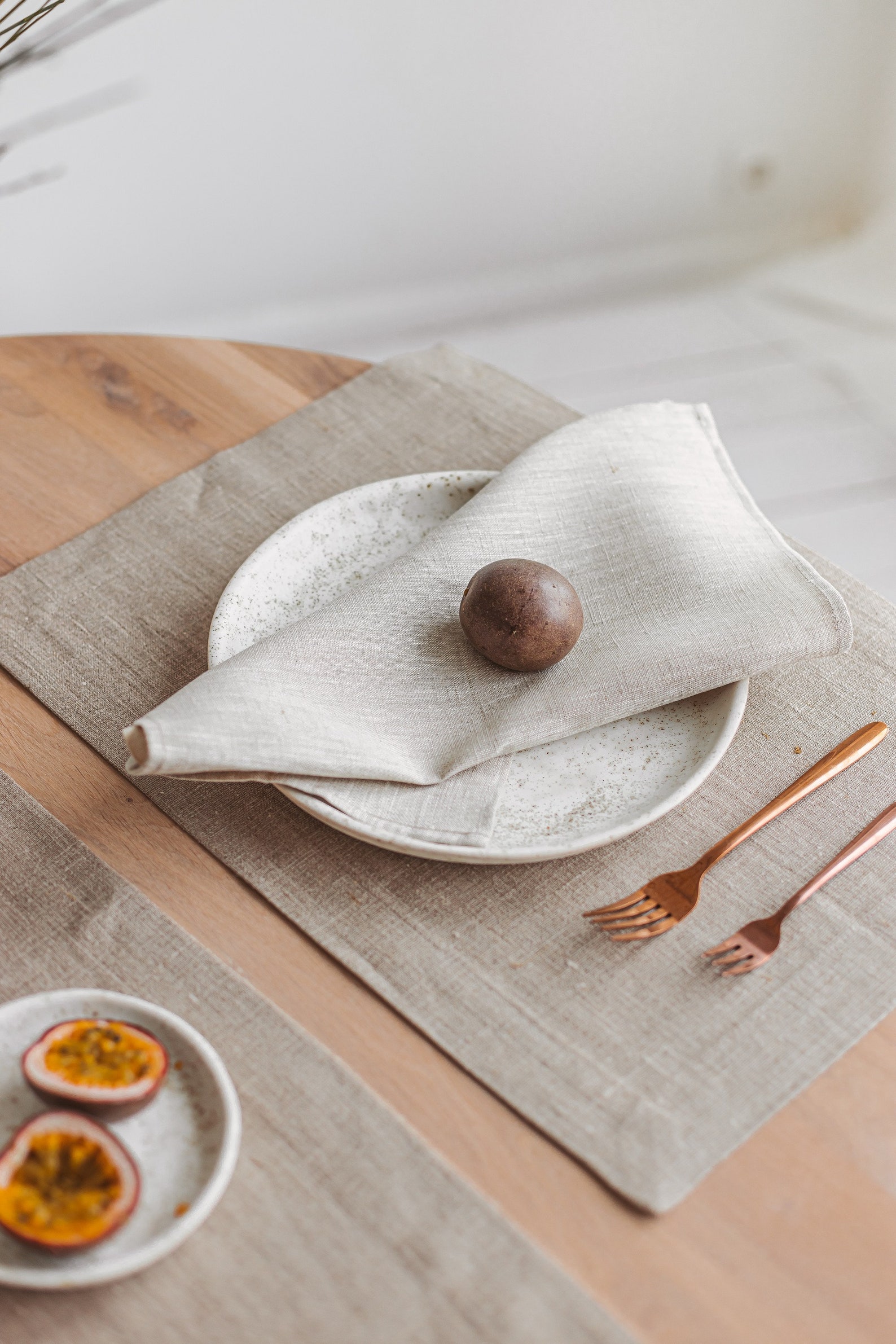 Light Grey Linen Napkins for Wedding Table Decor. Beige White Etsy