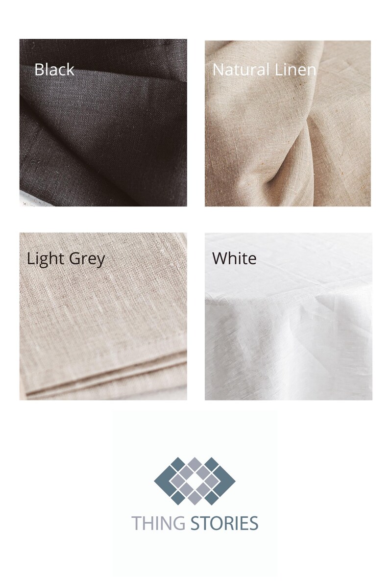 Light Grey Linen Holiday, Christmas Napkins. Dinner Cloth Napkin Set ...