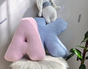 Personalized Letter Pillow. Monogrammed pillow. Alphabet kids pillow. Initial pillow. Nursery decor. Baby shower gift