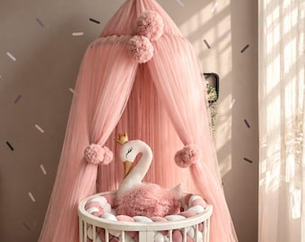 Bed Canopy. Crib Canopy. Nursery Canopy, Kids Bed Canopy, Girl Kids Room Decor, Hanging Bed Canopy, Girl Nursery Decor. Baby Shower gift