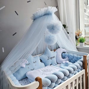 Solo dosel para cama (¡sin almohadas!), dosel para cuna, baldaquino para sala de juegos, cortinas con dosel para habitación de niño, decoración para habitación de bebé
