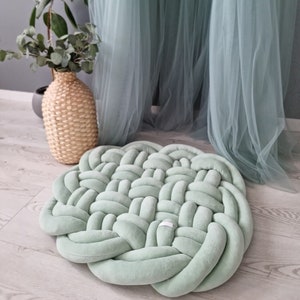 Babyspielmatte. Bodenknoten-Spielmatte, Bauchzeitmatte Pistazie, Kinderzimmer-Dekoration, Aktivitätsmatte, Flickenteppich-Spielzimmer, Babyparty-Geschenk