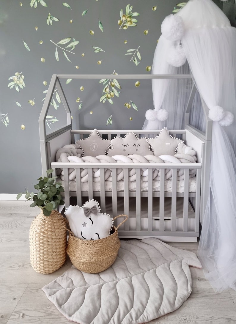 White Bed Canopy Hanging Ceiling Canopy Baldachin Play Etsy