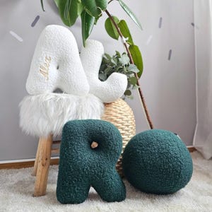 Tirar carta de almohada con nombre del bebé, Almohadas decorativas, Almohada personalizada para bebé, Decoración de guardería, Regalo para bebé. Regalo recién nacido. Regalo para niños