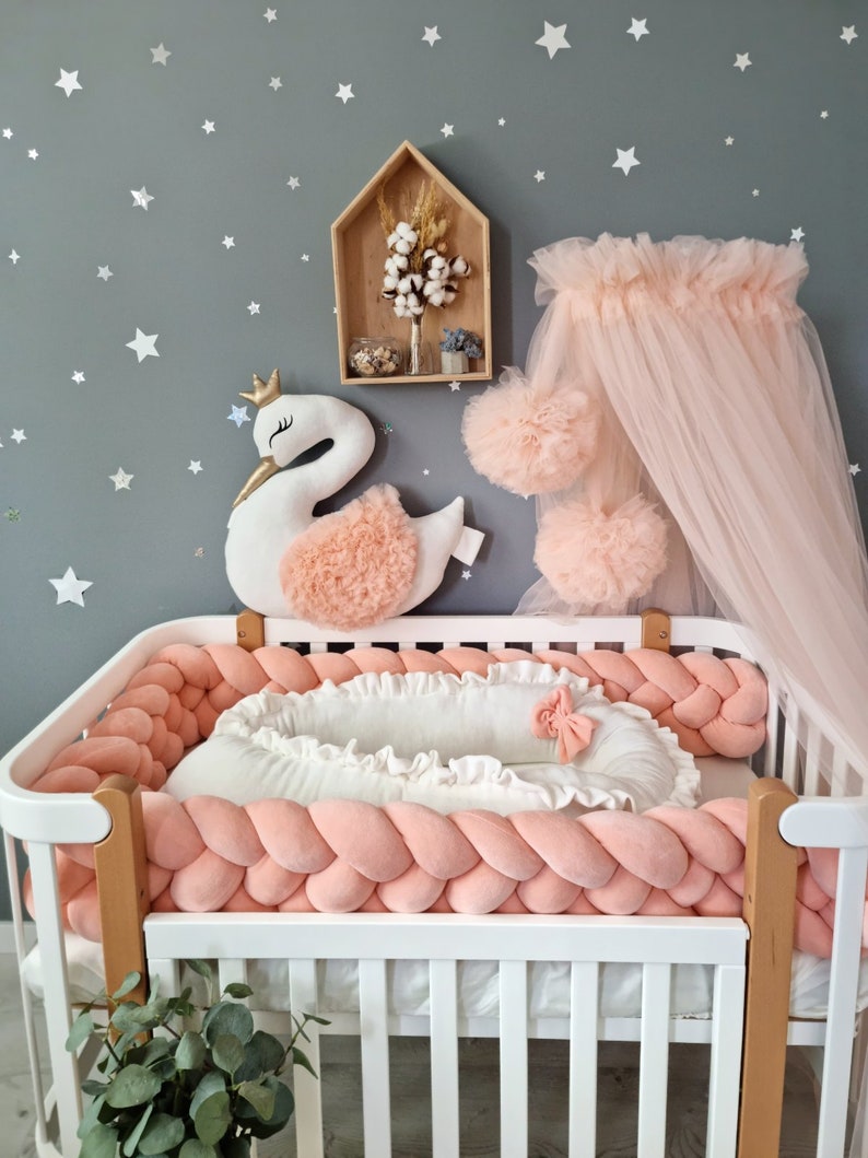 Pink Bed Canopy Hanging Ceiling Canopy Baldachin Play Etsy