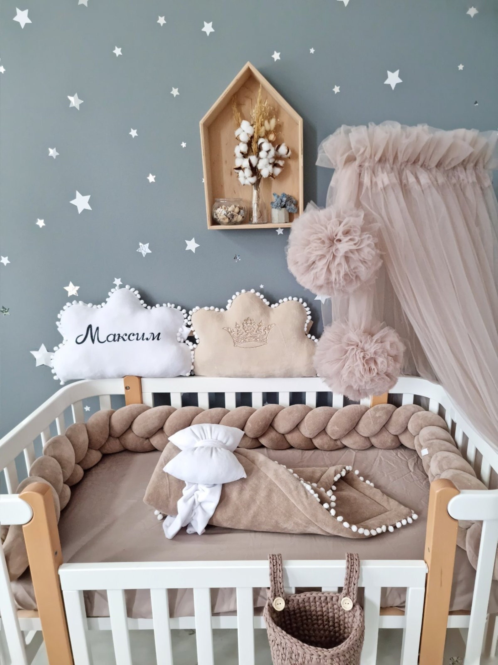 Pink Bed Canopy Hanging Ceiling Canopy Baldachin Play Etsy