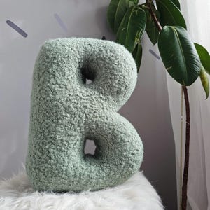 Letras de almohada decorativas, cojines, almohada de bebé personalizada, regalo de bebé personalizado, regalo de baby shower, decoración de guardería para niño y niña
