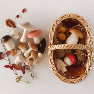 Wooden Forest Mushroom Basket