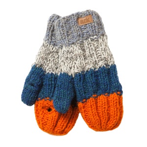 Texting mittens, Orange Mittens, Blue Mittens for women, Warm Fleece mitts, Texting mittens, wool, hand knit, fleece lined Cozy, green