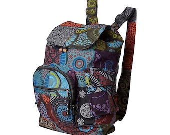 Patchwork knapsack, Backpack, Hippie Bag