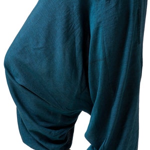 Harem Pants-women Baggy Pants-loose Fit-comfortable Clothes Pant-comfy Pants-teal  Cotton Pants-dance Clothing-bohemian Boho-edgy Fashion 