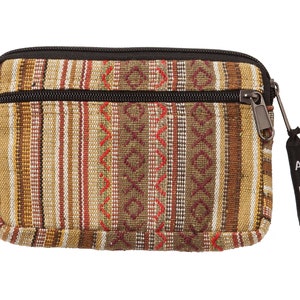 Cute Change Purse, Earthy Tone Wallet, 100% Cotton, Fair Trade
