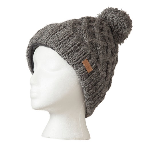 Pom Pom Hat Beanie Thick Wool Toque 