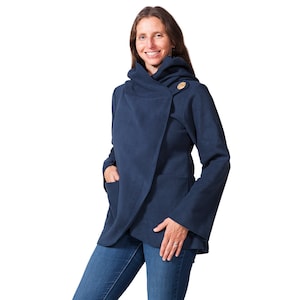 Navy Fleece Shawl: Stay Warm and Comfortable in Style