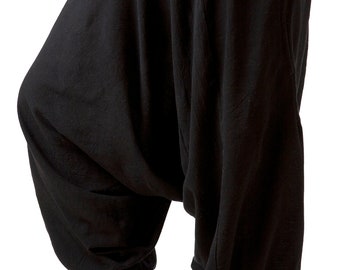 Schwarze Genie Hose, 100% Baumwolle, Einheitsgröße, Bequeme Hose