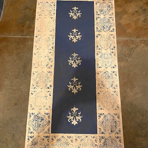 Americana Floor Cloth Pennsylvania Farmhouse Blue