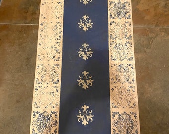 Pennsylvania Farmhouse Blue Floor Cloth Rug