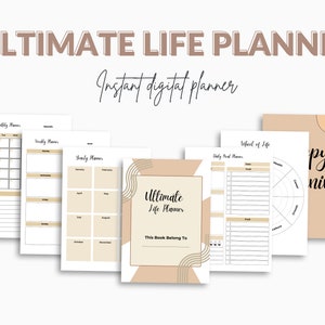 Ultimate Life Planner, Ultimate life planner life binder planner bundle daily planner weekly planner monthly planner budget planner