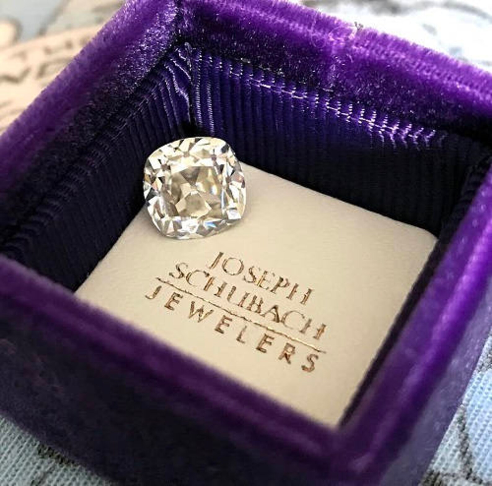 Antique Cushion Cut Moissanite Etsy