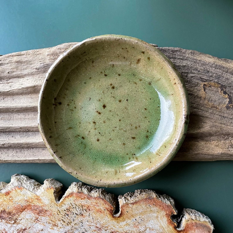 Small Ring Dish Sage Green Glazed Ring Dish Ceramic Jewelry Dish Trinket Dish Catchall Ceramic Jewelry Dish