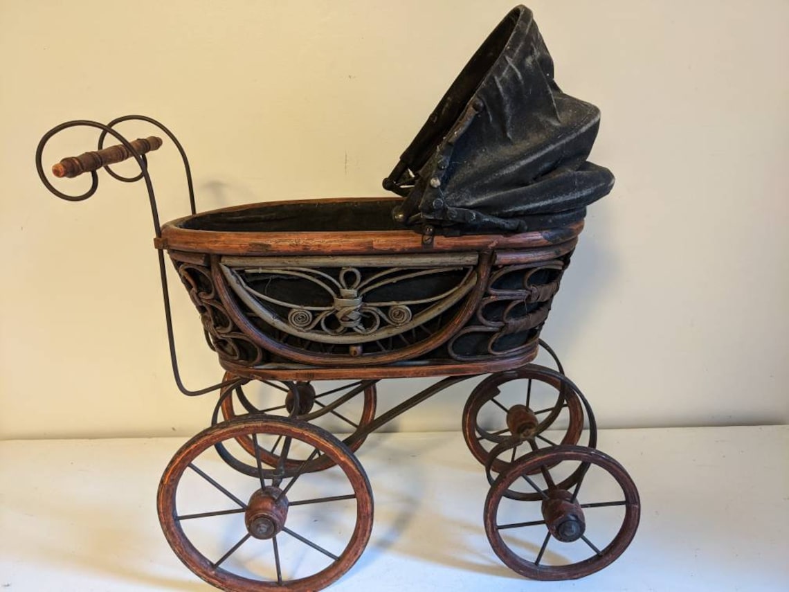 Vintage Victorian baby doll carriage stroller pram buggy2 Etsy