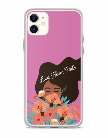 Love Never Fails Girl With Flowers JW Iphone 11 Phone Case - Etsy