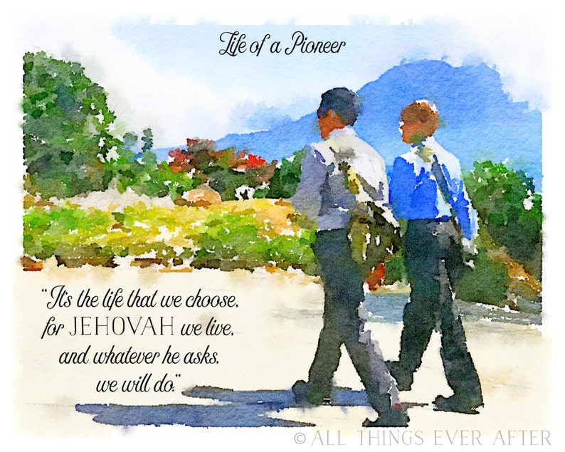 Life of a PIONEER Song 140 JW Jehovah SKE Digital Etsy