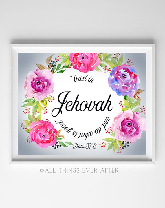 Jw Ske Geschenk Vertraut Auf Jehova Und Tut Was Gut Ist Etsy