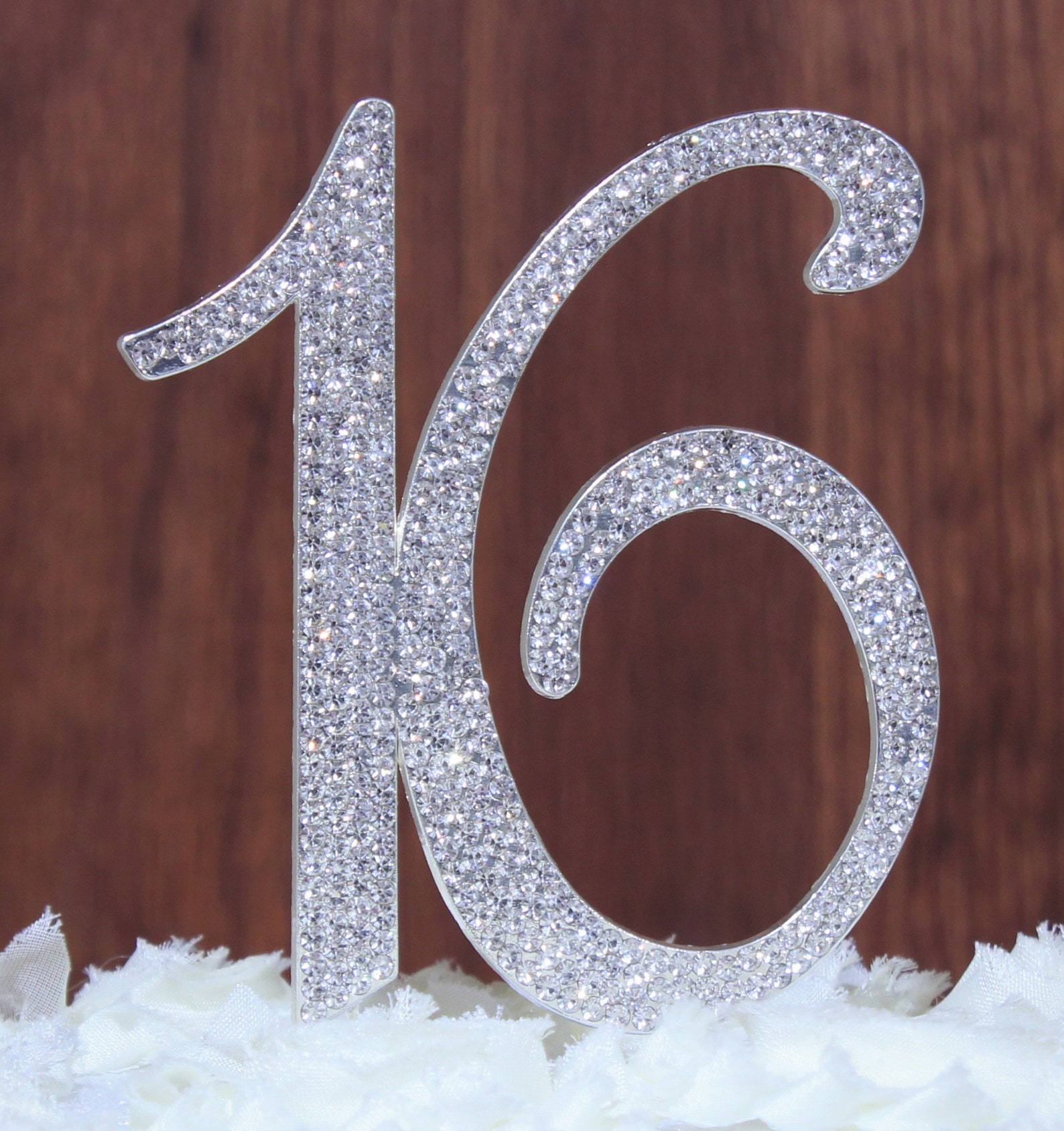 Large 16 OR Quinceanera Number 15 Birthday Cake Topper With Etsy