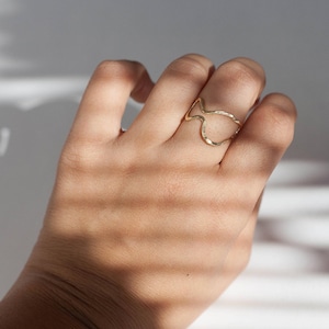 Maui Wrap Ring Gold or Sterling Silver Ring, Hawaii Beach Wedding Bride, Maui Jewelry, Handmade Maui Ring, State Ring HI, Handmade In Hawaii