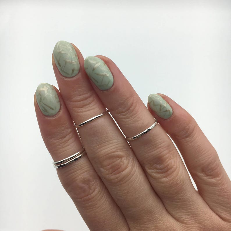 Hammared Stackable Ring