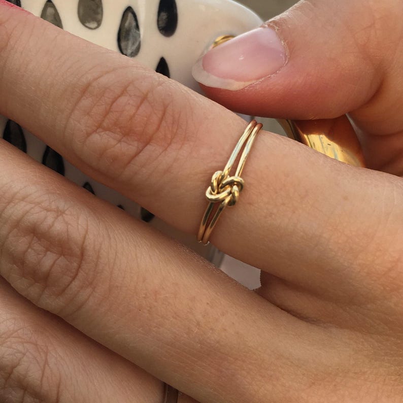 Gold Double Knot Ring