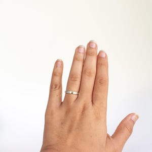 Silver Smooth Band Ring, Sterling Silver Ring, Simple Band Ring, Sterling Silver 2mm Band ring, Stacking ring, Gift for Women and Girls