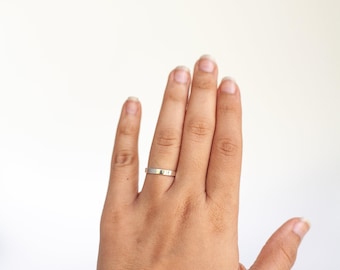 Silver Smooth Band Ring, Sterling Silver Ring, Simple Band Ring, Sterling Silver 2mm Band ring, Stacking ring, Gift for Women and Girls