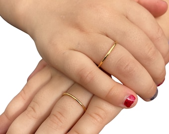 Gold  Ring for Kids,  Little 14k Gold Fill Ring,  Little Girl Toddler Jewelry, Womens Pinky Ring, Toe Ring, Stackable Ring